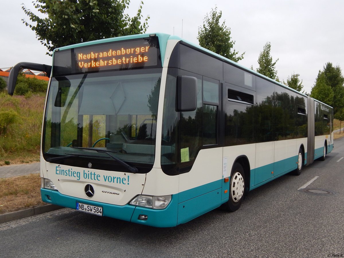 Mercedes Citaro II der Neubrandenburger Verkehrsbetriebe in Neubrandenburg am 07.07.2018