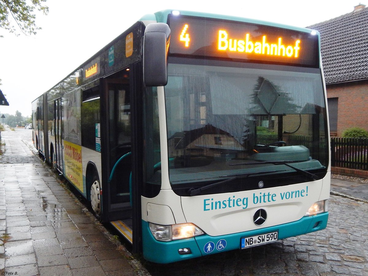 Mercedes Citaro II der Neubrandenburger Verkehrsbetriebe in Neubrandenburg am 10.07.2018