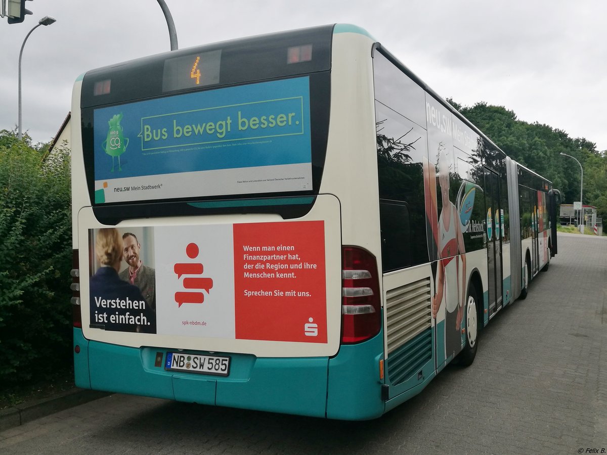 Mercedes Citaro II der Neubrandenburger Verkehrsbetriebe in Neubrandenburg am 13.07.2018