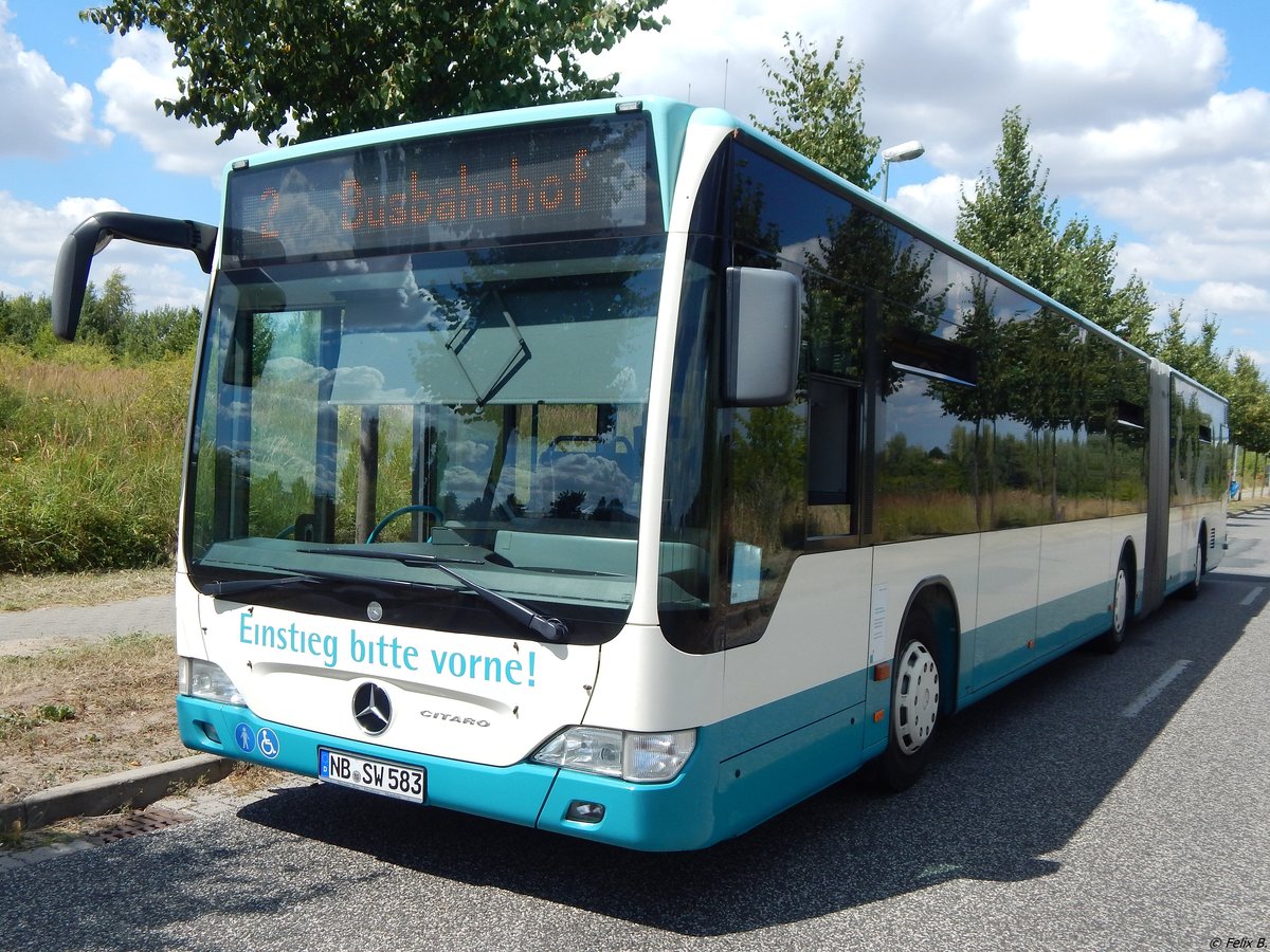 Mercedes Citaro II der Neubrandenburger Verkehrsbetriebe in Neubrandenburg am 26.07.2018
