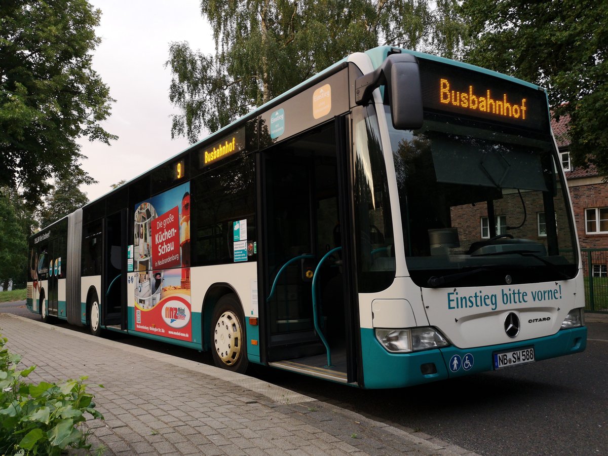 Mercedes Citaro II der Neubrandenburger Verkehrsbetriebe in Neubrandenburg am 28.08.2018