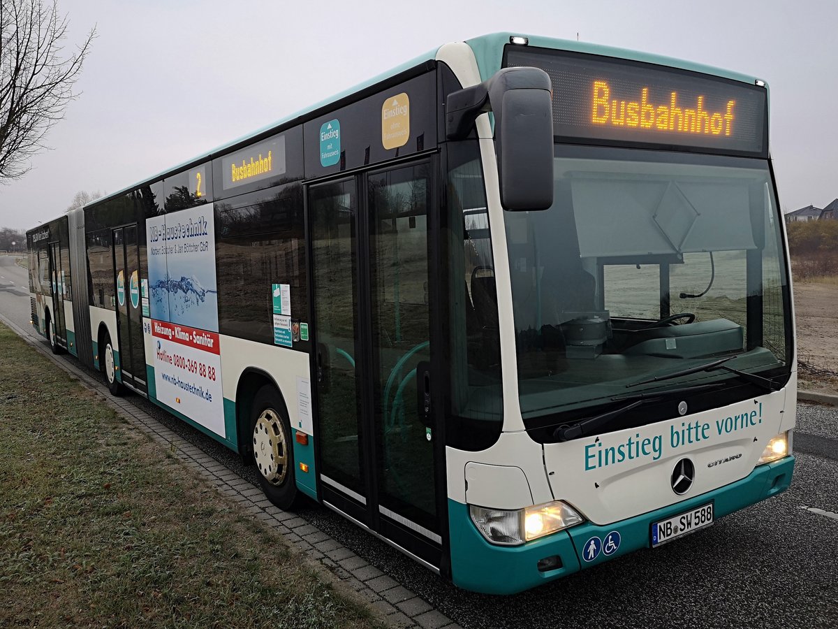Mercedes Citaro II der Neubrandenburger Verkehrsbetriebe in Neubrandenburg am 25.11.2018