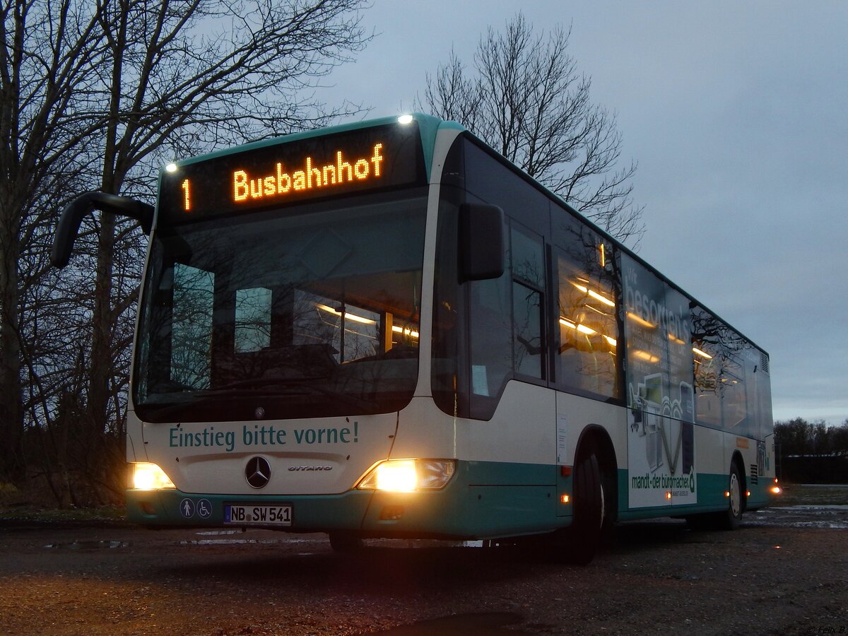 Mercedes Citaro II der Neubrandenburger Verkehrsbetriebe in Neubrandenburg am 12.01.2019