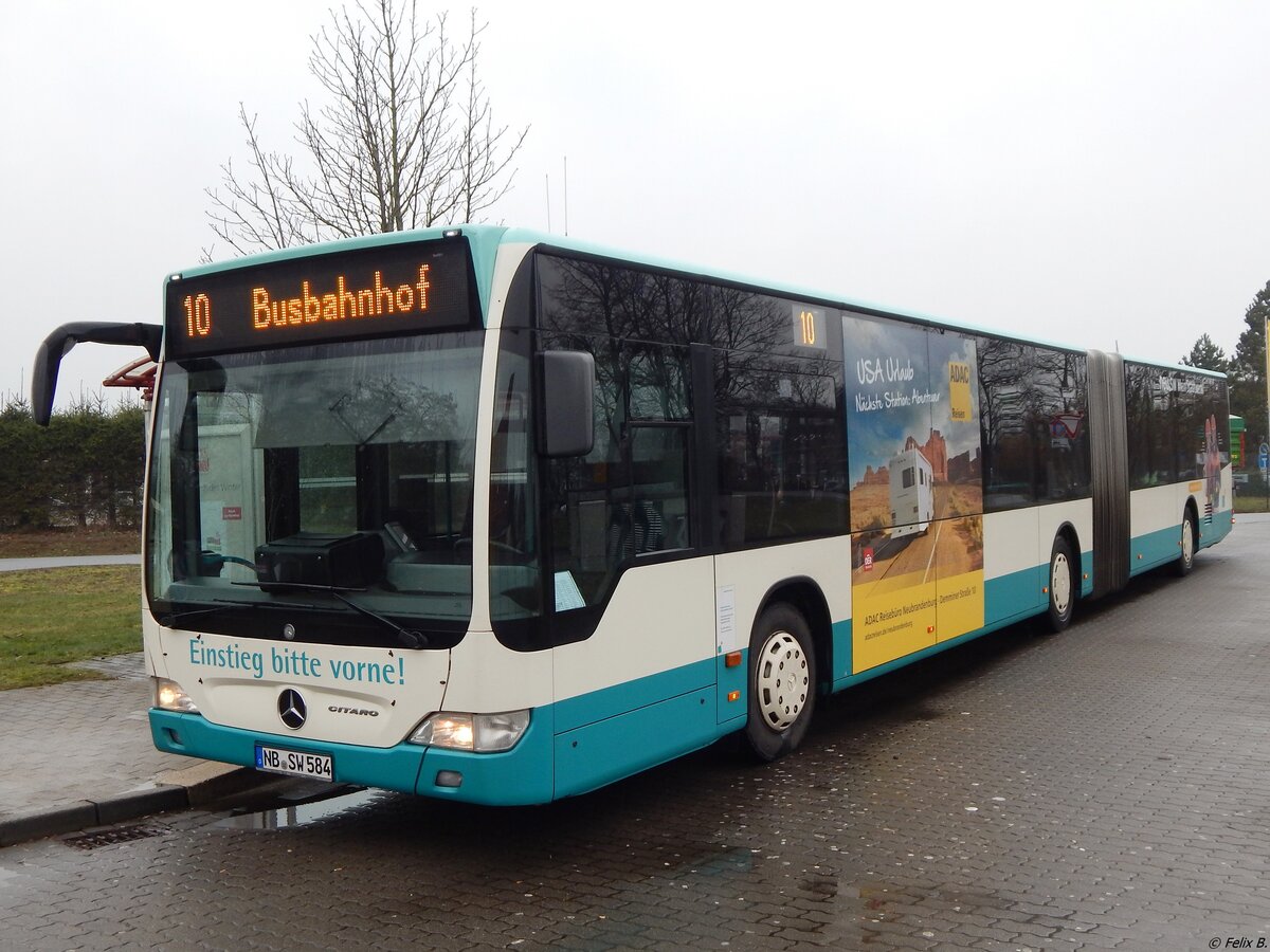 Mercedes Citaro II der Neubrandenburger Verkehrsbetriebe in Neubrandenburg am 23.02.2019