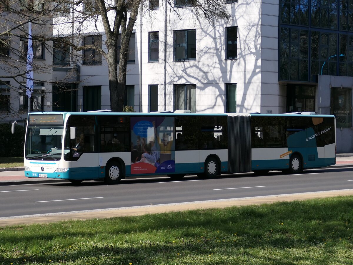 Mercedes Citaro II der Neubrandenburger Verkehrsbetriebe in Neubrandenburg am 10.04.2020