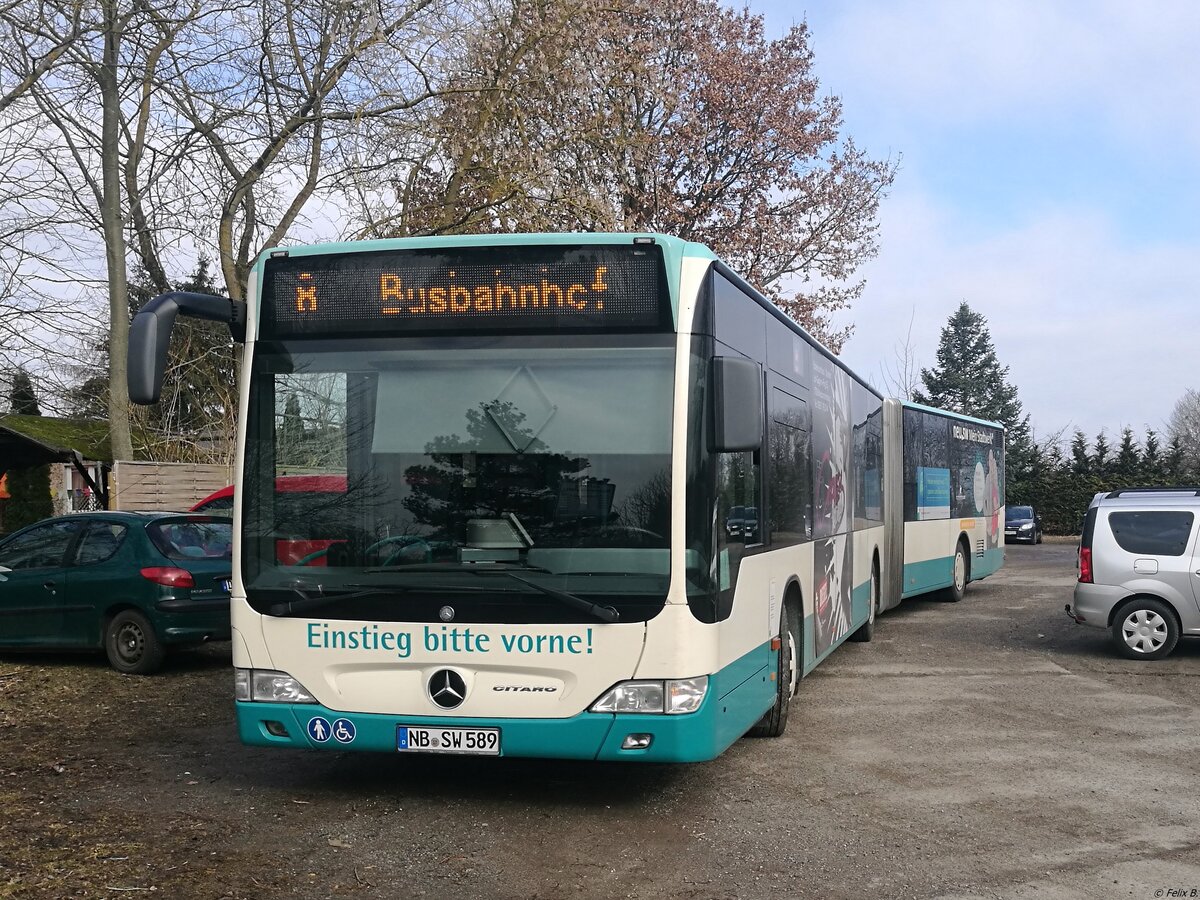Mercedes Citaro II der Neubrandenburger Verkehrsbetriebe in Neubrandenburg am 24.03.2018
