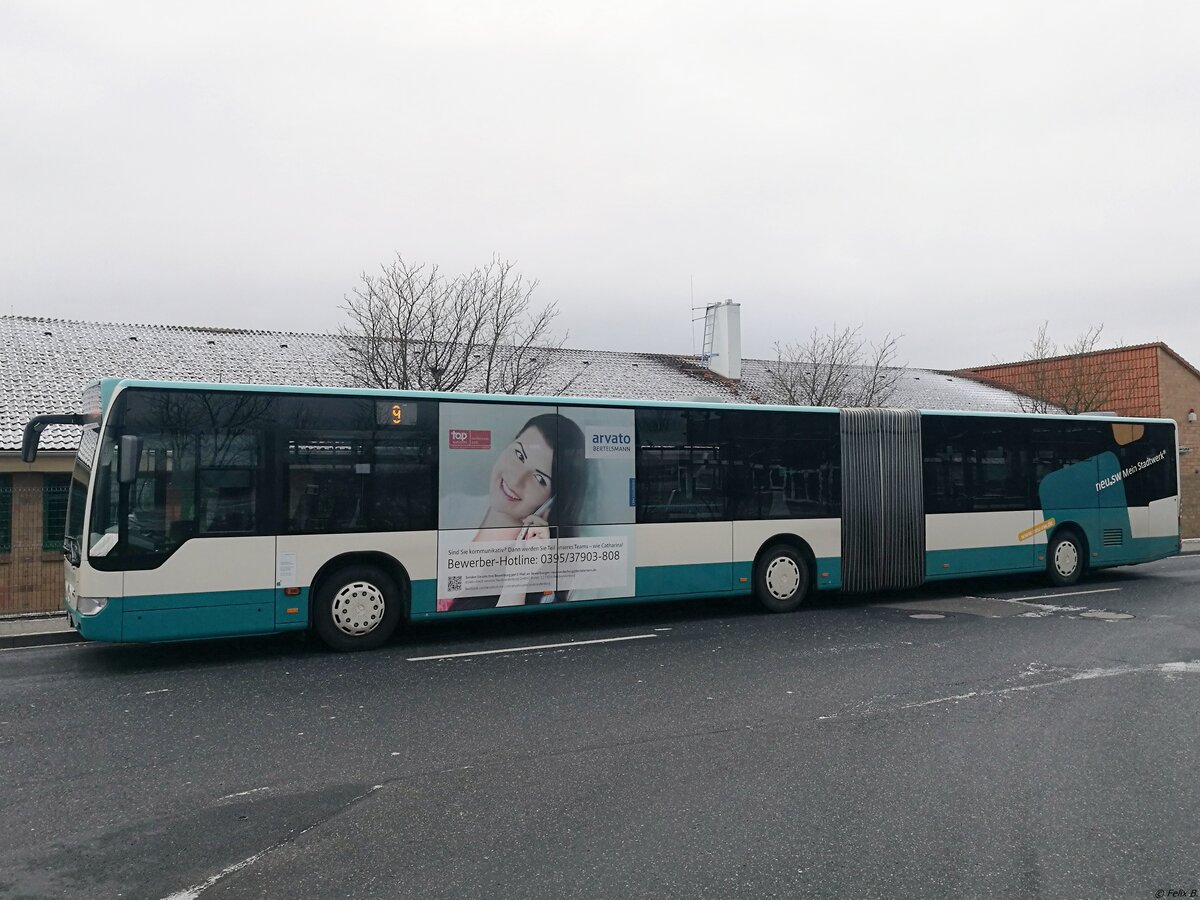 Mercedes Citaro II der Neubrandenburger Verkehrsbetriebe in Neubrandenburg am 04.02.2018