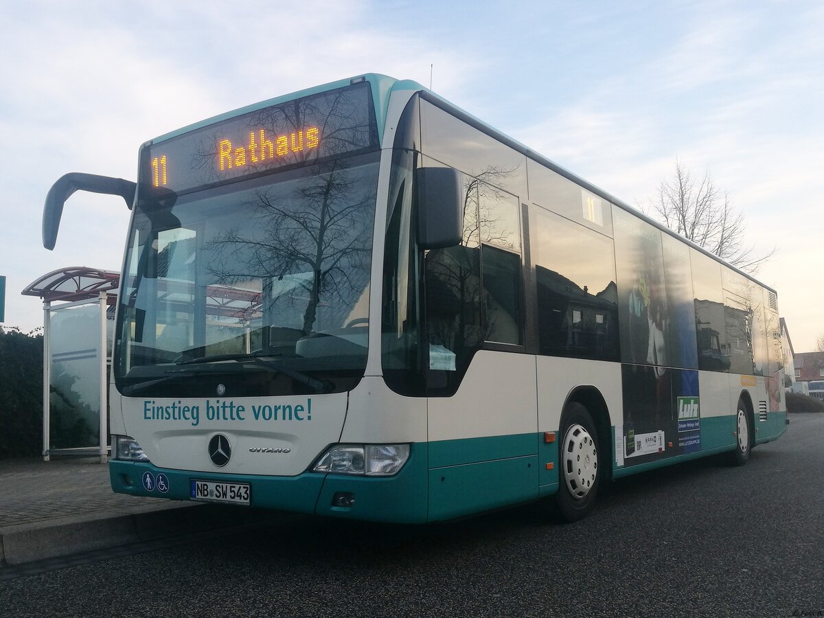 Mercedes Citaro II der Neubrandenburger Verkehrsbetriebe in Neubrandenburg am 21.02.2018