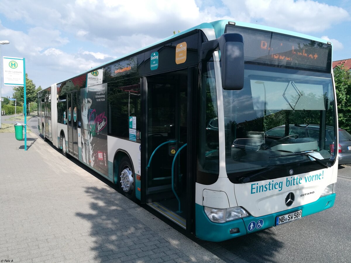 Mercedes Citaro II der Neubrandenburger Verkehrsbetriebe in Neubrandenburg am 15.06.2018