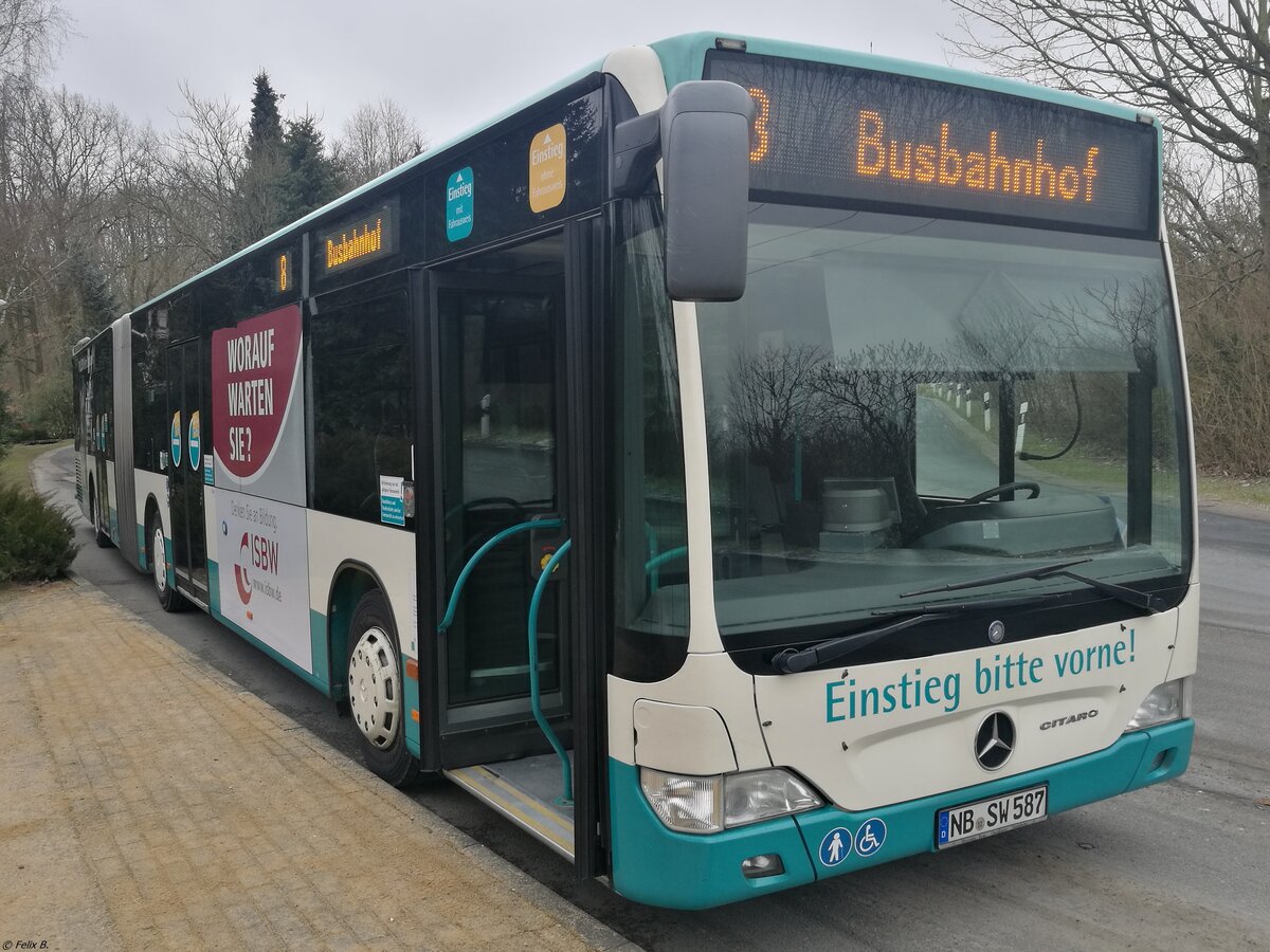 Mercedes Citaro II der Neubrandenburger Verkehrsbetriebe in Neubrandenburg am 15.02.2018