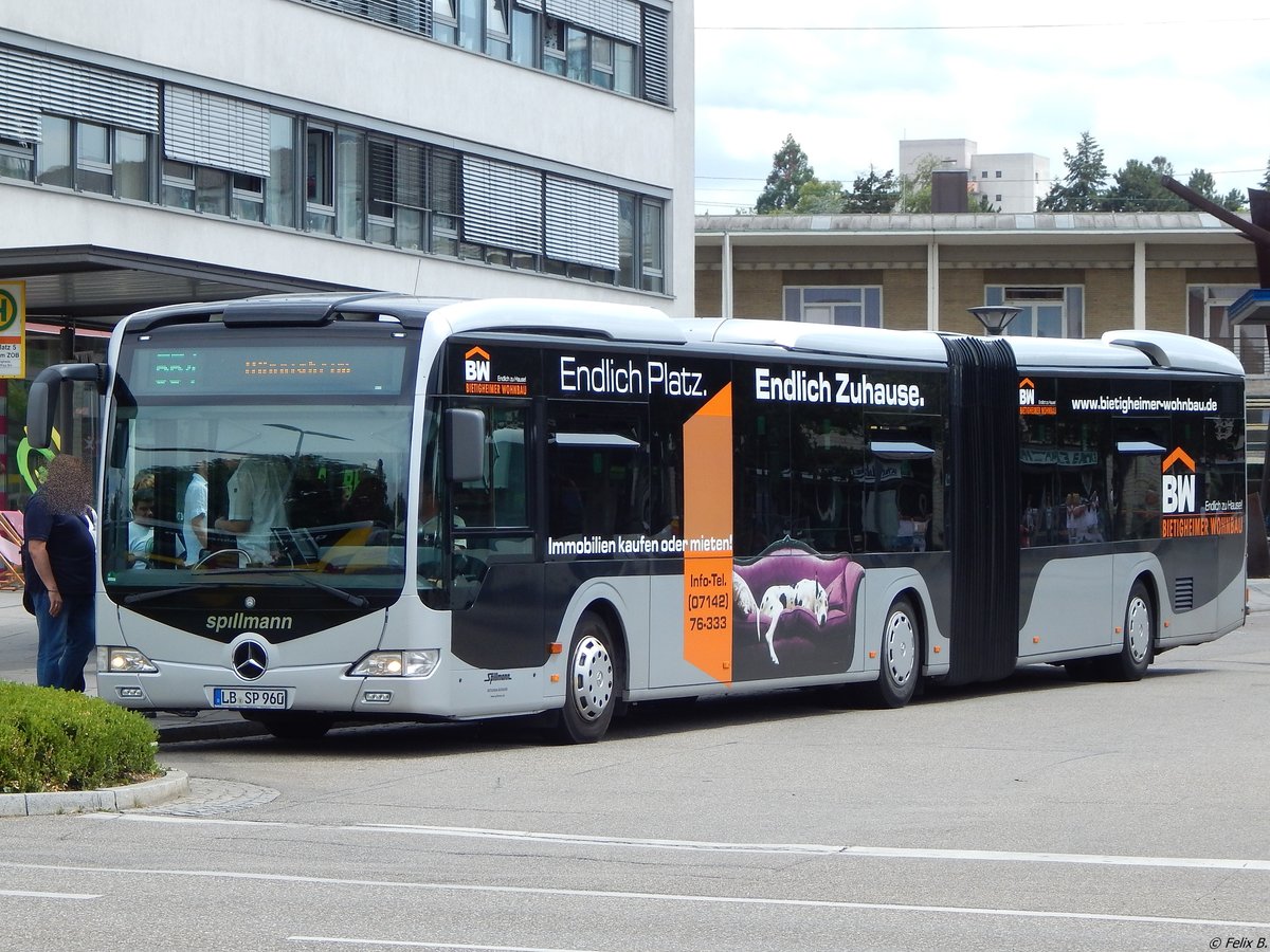 Mercedes Citaro II von Spillmann aus Deutschland in Bietigheim-Bissingen am 21.06.2018