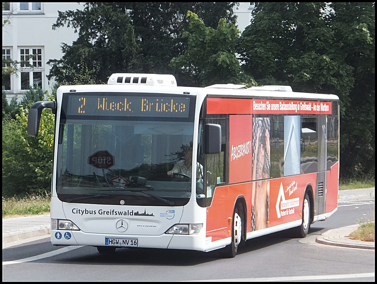 Mercedes Citaro II der Stadtwerke Greifswald in Greifswald am 26.07.2013
