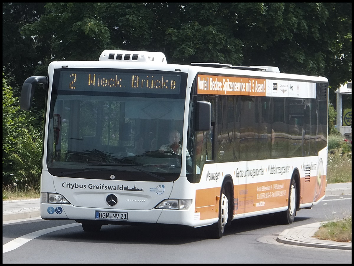 Mercedes Citaro II der Stadtwerke Greifswald in Greifswald am 26.07.2013