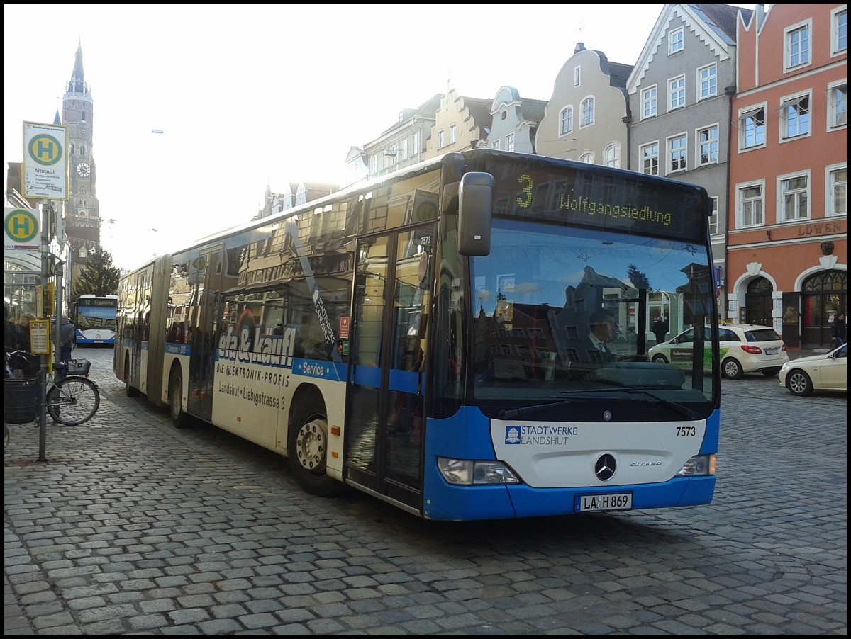 Mercedes Citaro II der Stadtwerke Landshut in Landshut am 06.01.2013