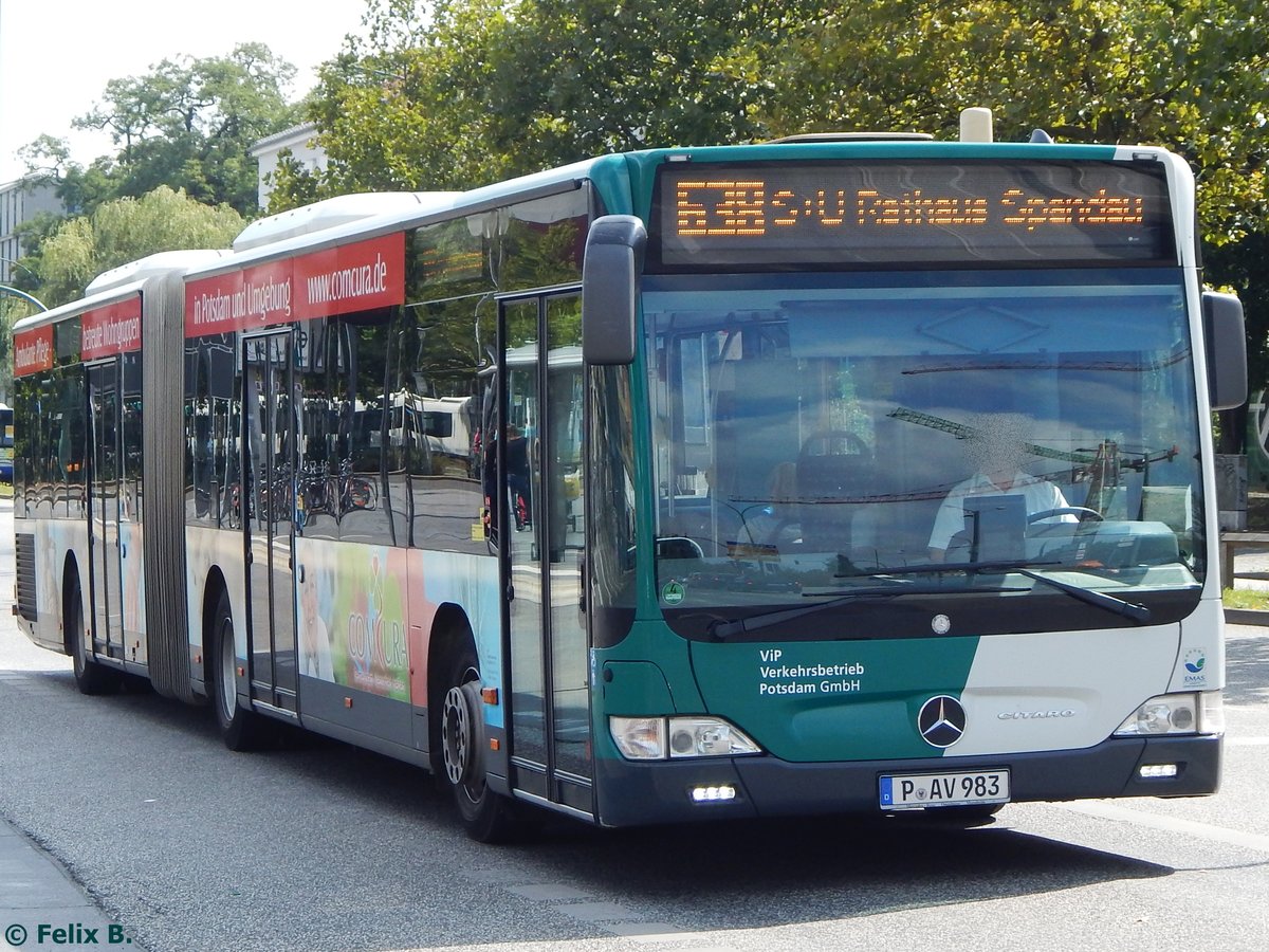 Mercedes Citaro II vom Verkehrsbetrieb Potsdam in Potsdam am 24.08.2015