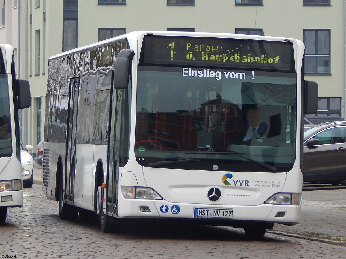 Mercedes Citaro II der VVR in Stralsund am 31.01.2019
