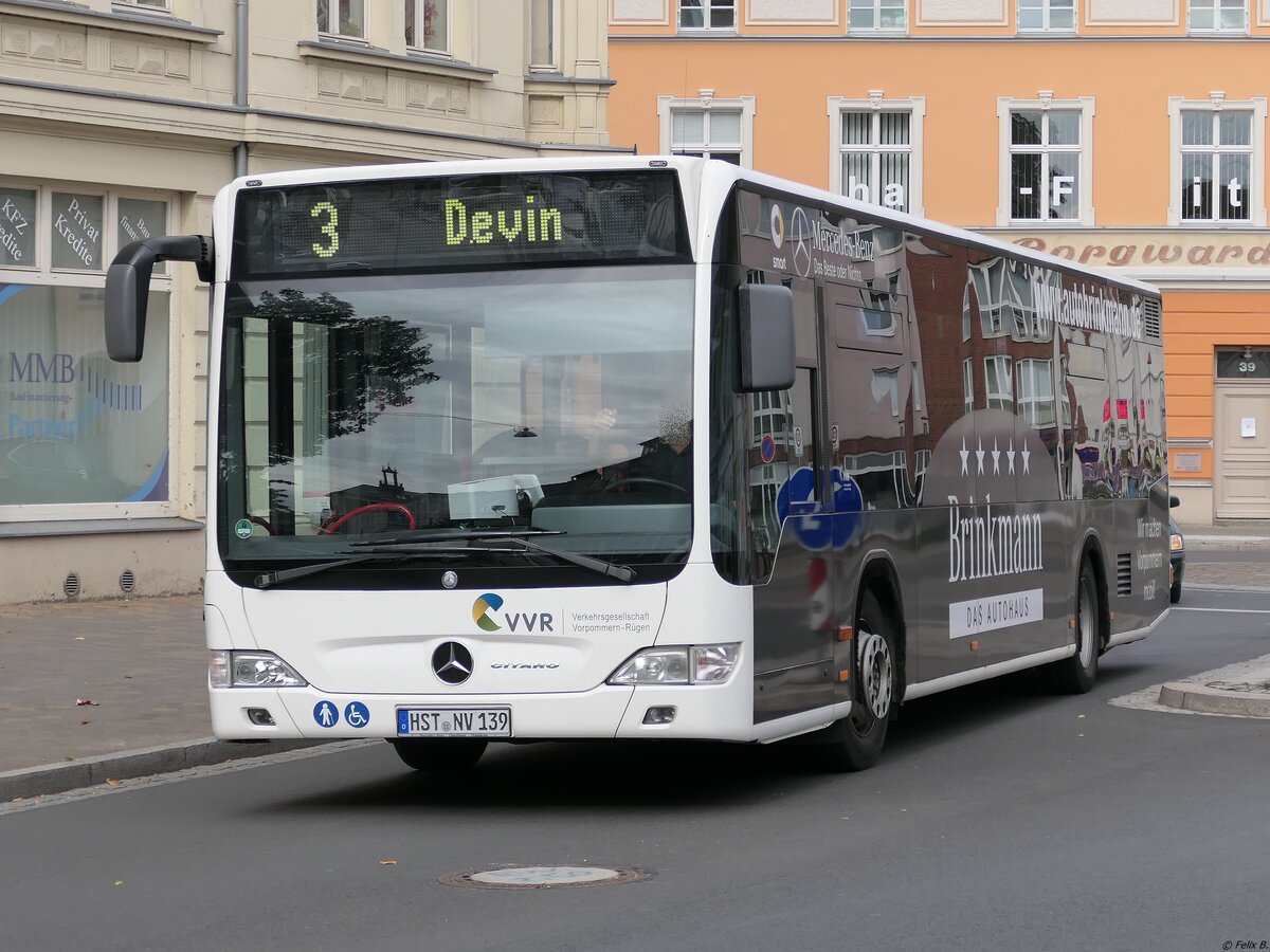 Mercedes Citaro II der VVR in Stralsund am 13.09.2020