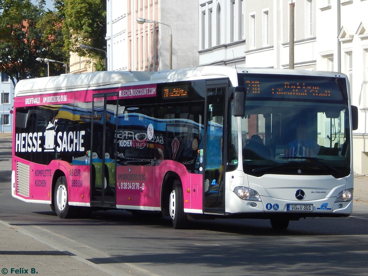 Mercedes Citaro III der Anklamer Verkehrsgesellschaft mbH in Greifswald am 16.09.2016