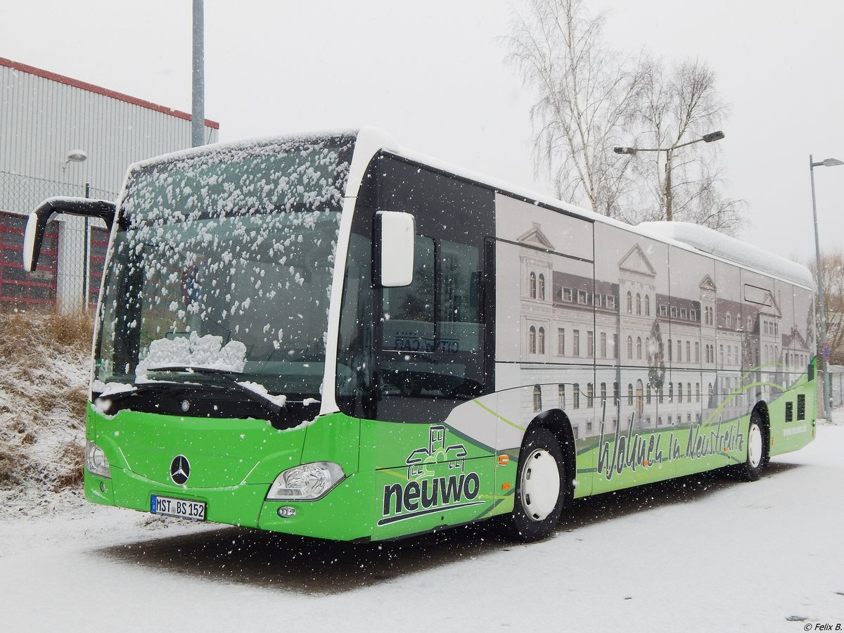 Mercedes Citaro III von Becker-Strelitz Reisen aus Deutschland in Neubrandenburg am 25.02.2018