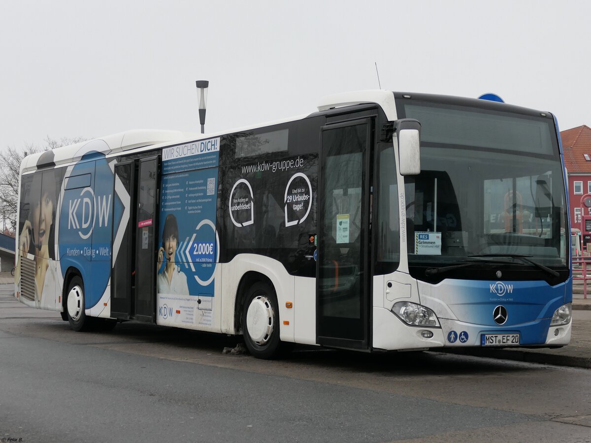 Mercedes Citaro III von Becker-Strelitz Reisen aus Deutschland in Neubrandenburg am 12.12.2021