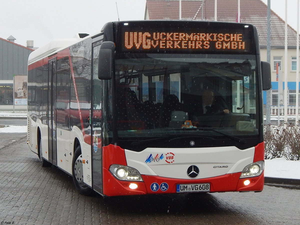 Mercedes Citaro III LE Ü der Uckermärkische Verkehrs GmbH in Prenzlau am 07.03.2018