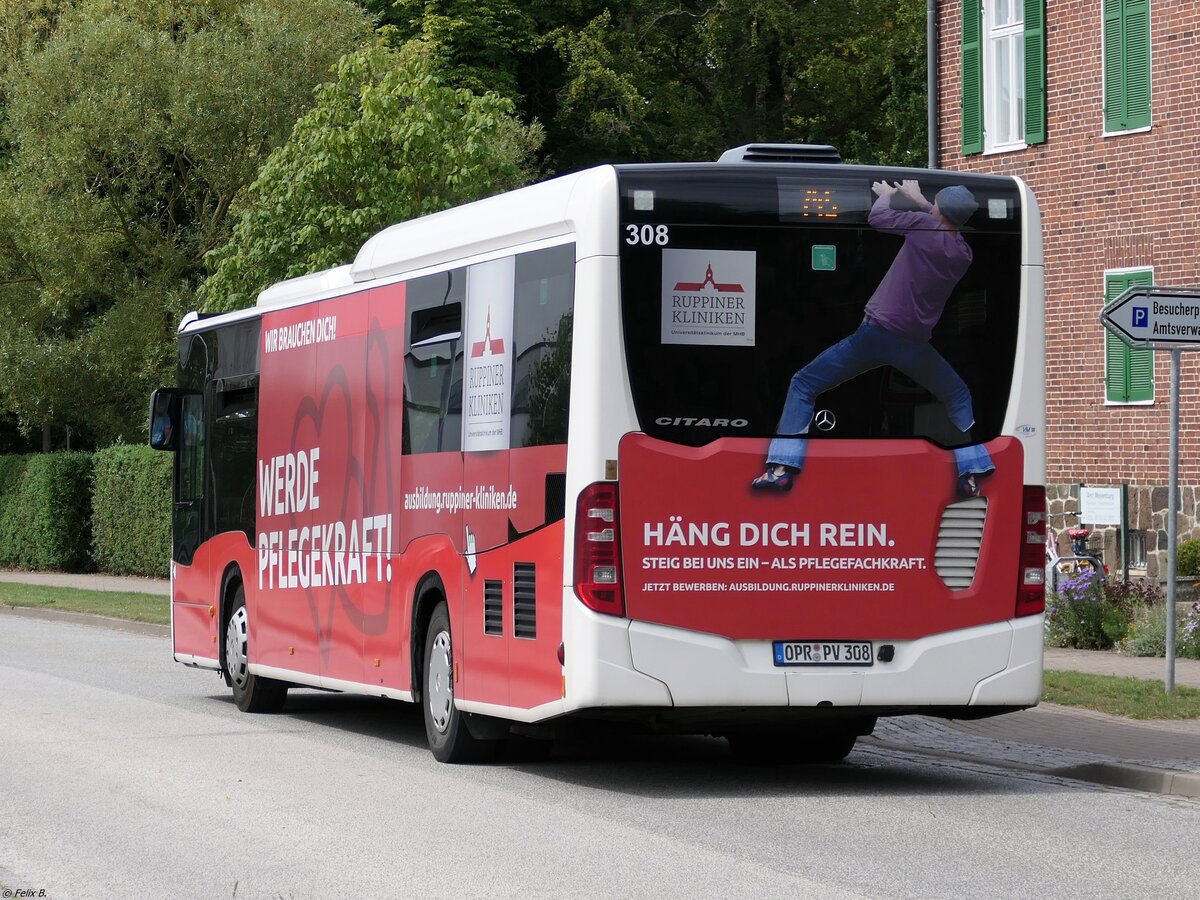 Mercedes Citaro III LE � der Ostprignitz-Ruppiner Personennahverkehrsgesellschaft mbH (ORP) in Meyenburg am 08.08.2024