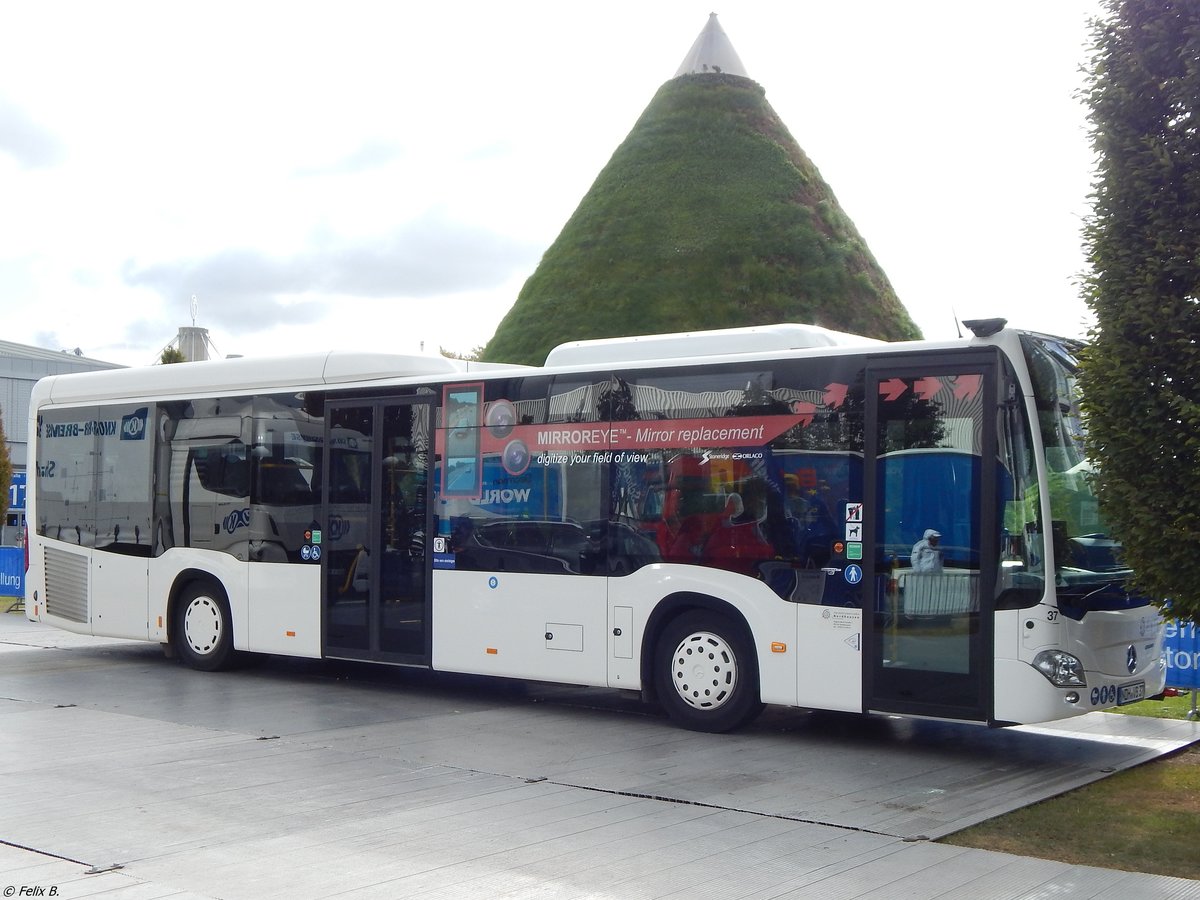 Mercedes Citaro III mit MirrorCam der Verkehrsbetriebe Nordhausen in Hannover am der IAA am 24.09.2018