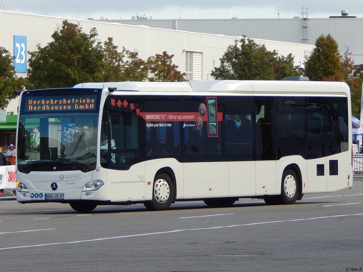Mercedes Citaro III mit MirrorCam der Verkehrsbetriebe Nordhausen in Hannover am der IAA am 24.09.2018
