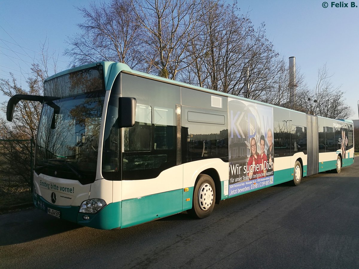 Mercedes Citaro III der Neubrandenburger Verkehrsbetriebe in Neubrandenburg am 27.01.2017