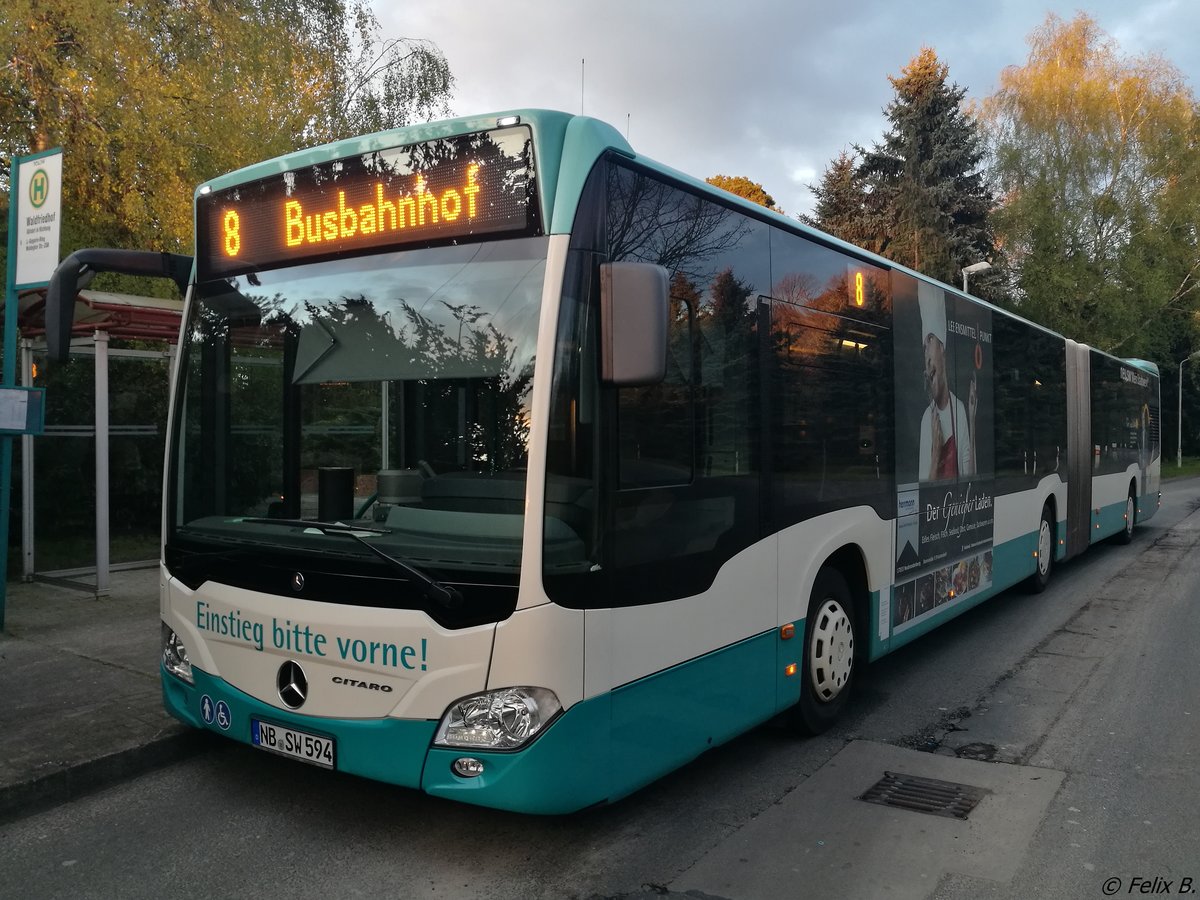 Mercedes Citaro III der Neubrandenburger Verkehrsbetriebe in Neubrandenburg am 29.04.2017