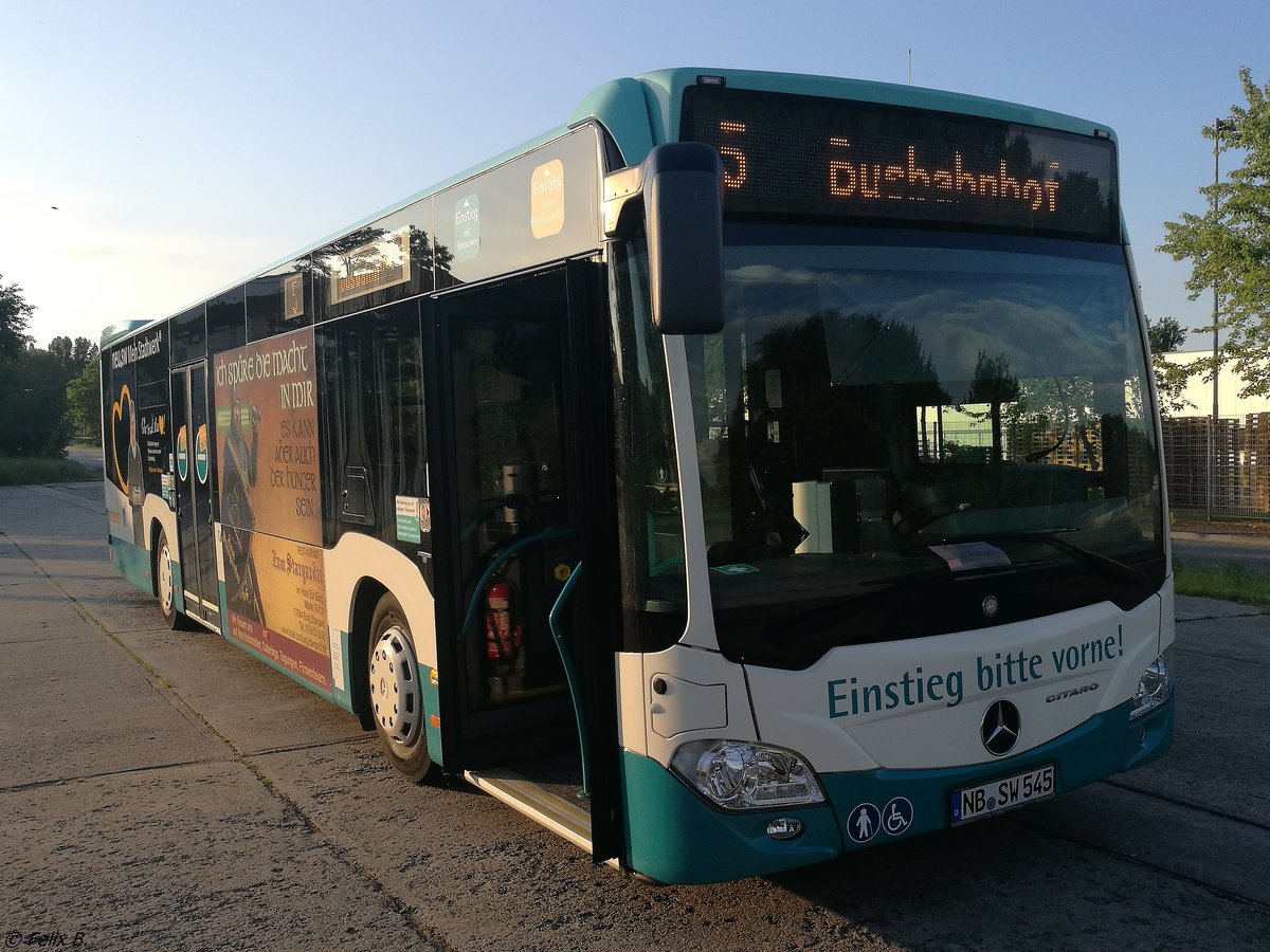 Mercedes Citaro III der Neubrandenburger Verkehrsbetriebe in Neubrandenburg am 10.06.2017