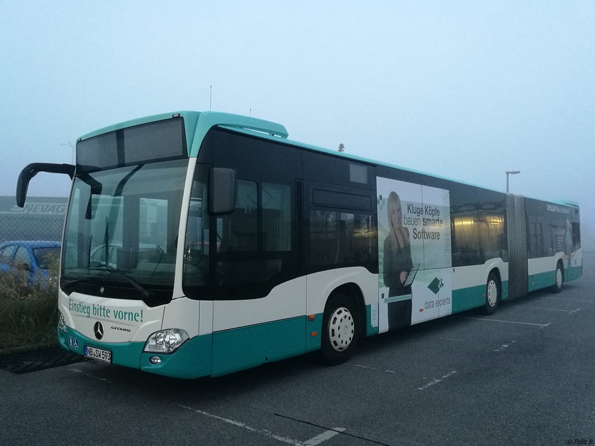 Mercedes Citaro III der Neubrandenburger Verkehrsbetriebe in Neubrandenburg am 22.09.2017
