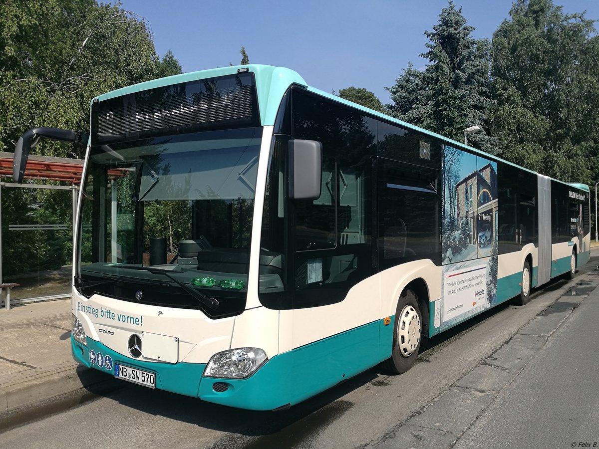 Mercedes Citaro III der Neubrandenburger Verkehrsbetriebe in Neubrandenburg am 29.05.2018