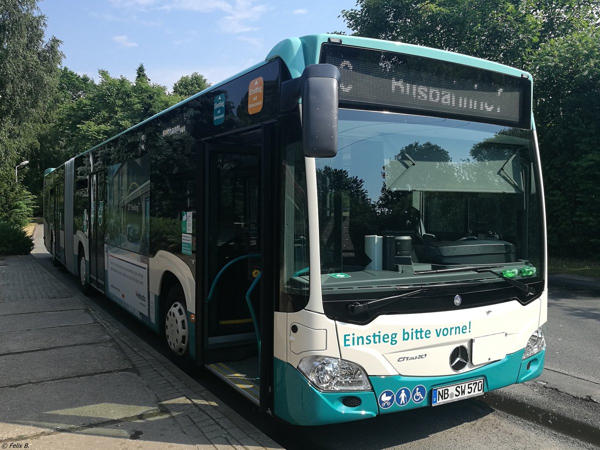 Mercedes Citaro III der Neubrandenburger Verkehrsbetriebe in Neubrandenburg am 29.05.2018