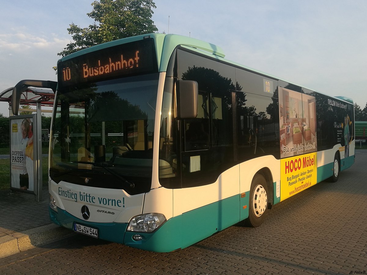 Mercedes Citaro III der Neubrandenburger Verkehrsbetriebe in Neubrandenburg am 29.05.2018