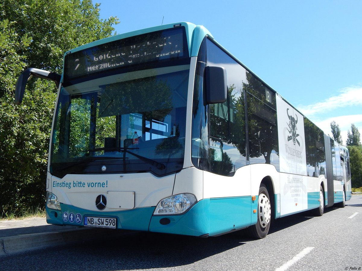 Mercedes Citaro III der Neubrandenburger Verkehrsbetriebe in Neubrandenburg am 07.07.2018