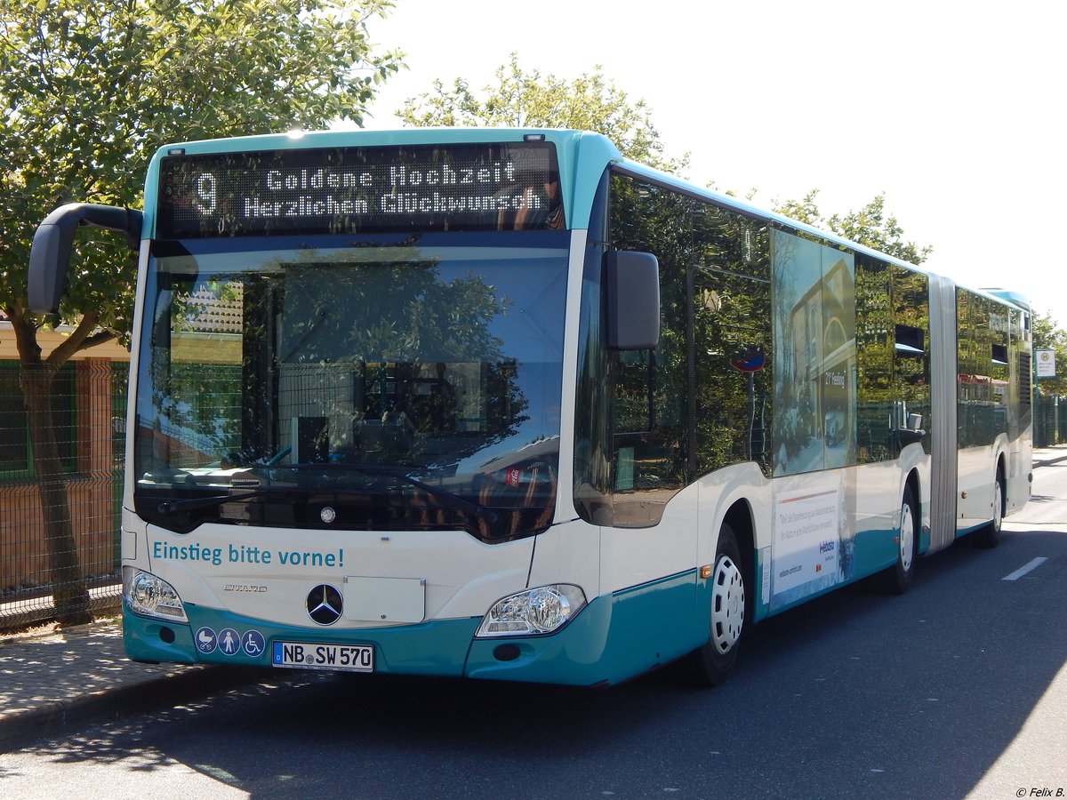 Mercedes Citaro III der Neubrandenburger Verkehrsbetriebe in Neubrandenburg am 13.07.2018