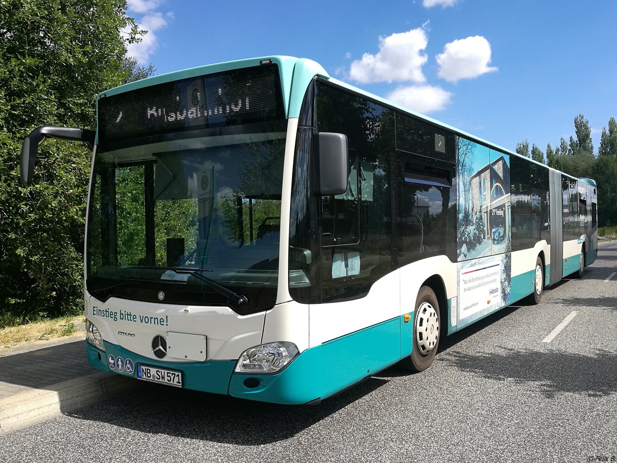 Mercedes Citaro III der Neubrandenburger Verkehrsbetriebe in Neubrandenburg am 13.07.2018