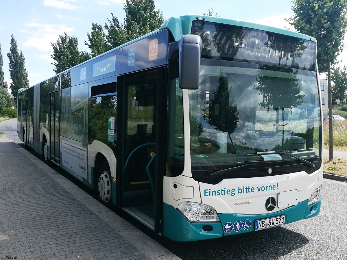 Mercedes Citaro III der Neubrandenburger Verkehrsbetriebe in Neubrandenburg am 13.07.2018