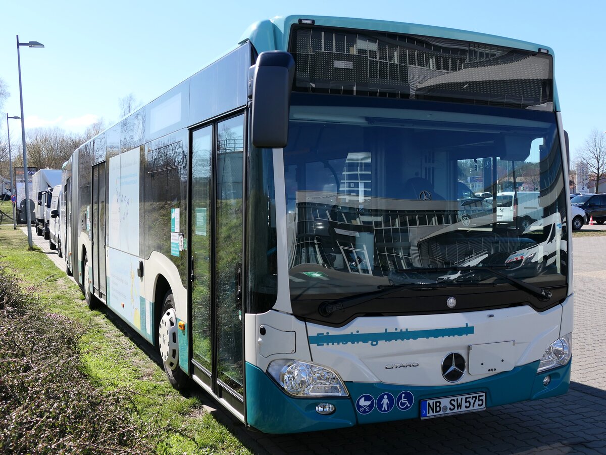 Mercedes Citaro III der Neubrandenburger Verkehrsbetriebe in Neubrandenburg am 23.03.2020
