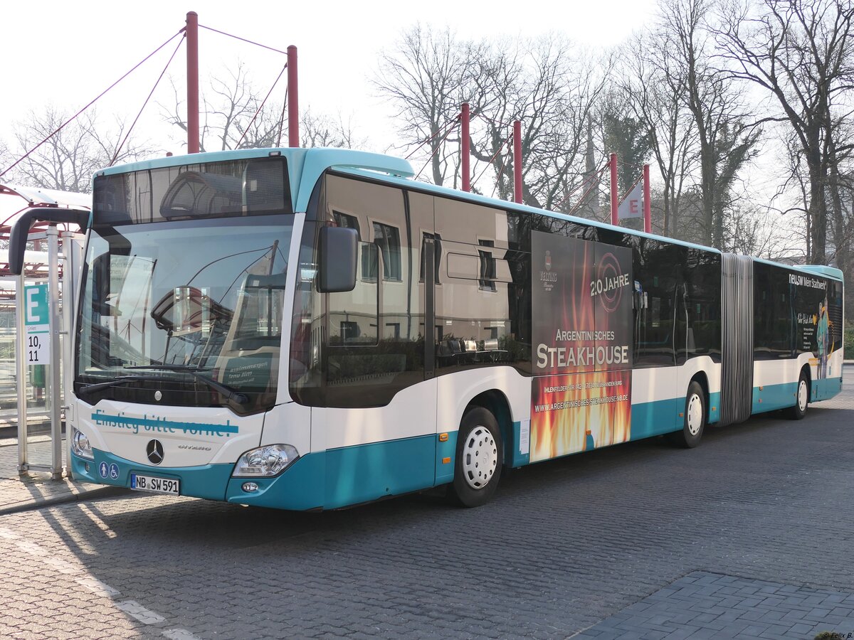 Mercedes Citaro III der Neubrandenburger Verkehrsbetriebe in Neubrandenburg am 28.03.2020