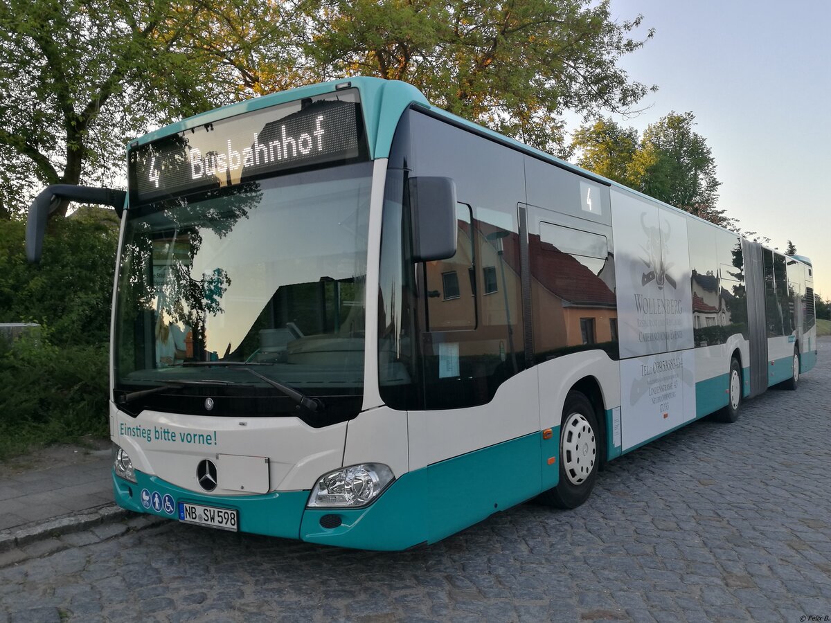 Mercedes Citaro III der Neubrandenburger Verkehrsbetriebe in Neubrandenburg am 07.05.2018