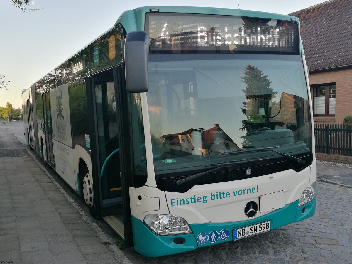 Mercedes Citaro III der Neubrandenburger Verkehrsbetriebe in Neubrandenburg am 07.05.2018