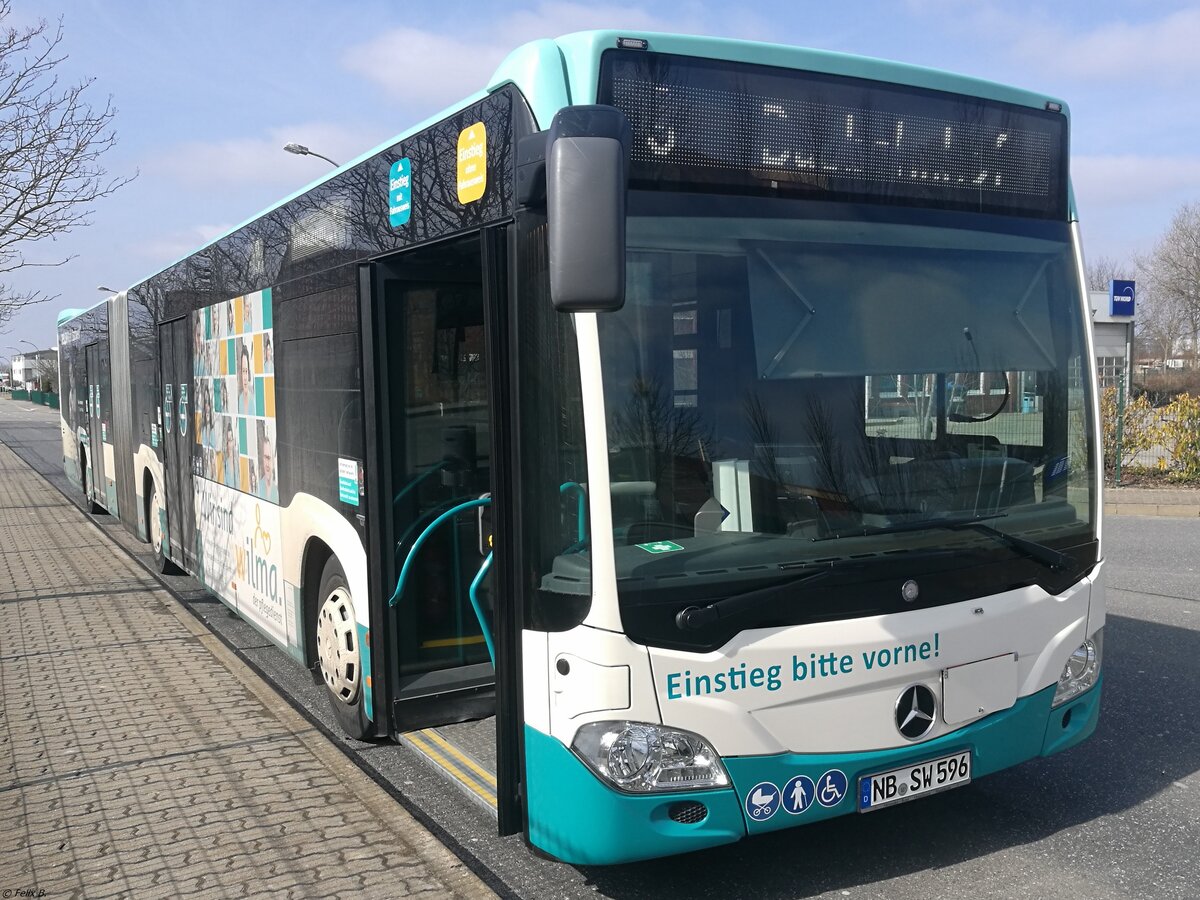 Mercedes Citaro III der Neubrandenburger Verkehrsbetriebe in Neubrandenburg am 24.03.2018