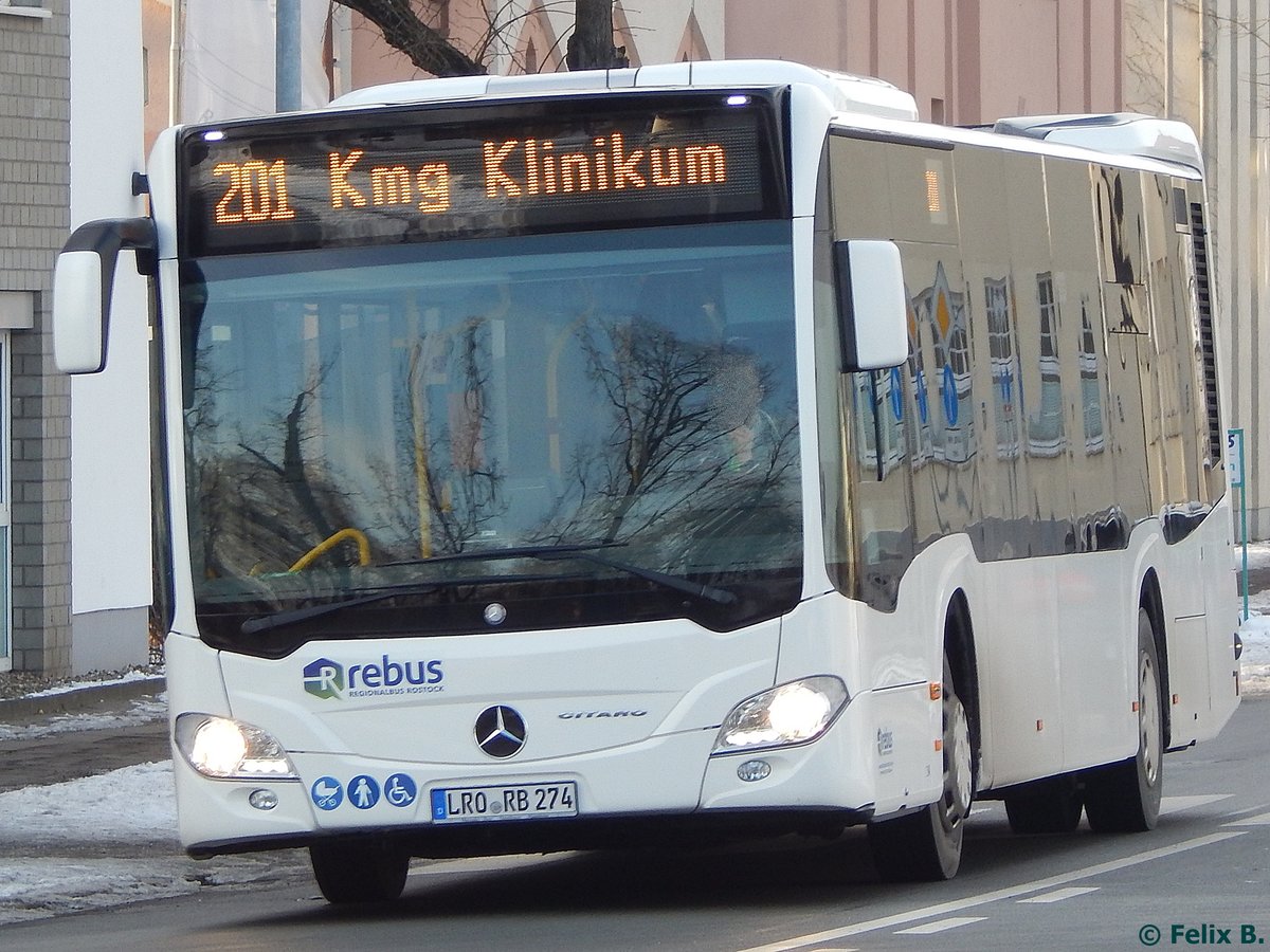 Mercedes Citaro III von Regionalbus Rostock in Güstrow am 18.01.2017