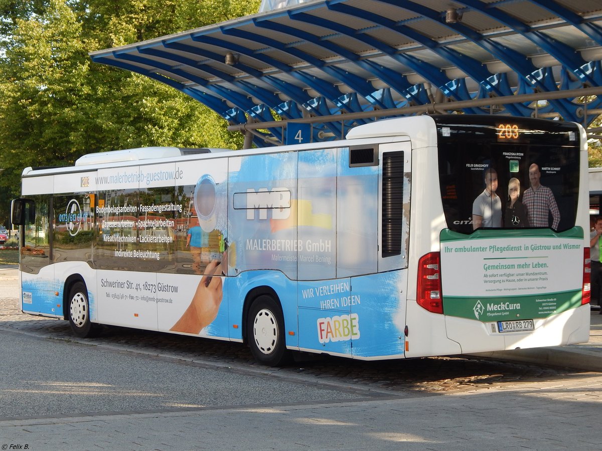 Mercedes Citaro III von Regionalbus Rostock in Güstrow am 19.08.2018