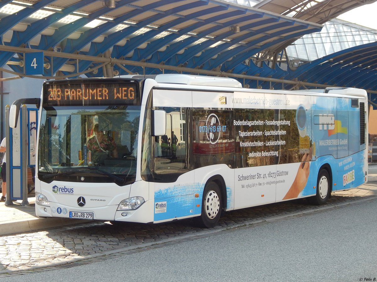 Mercedes Citaro III von Regionalbus Rostock in Güstrow am 19.08.2018