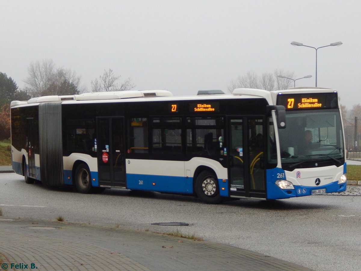 Mercedes Citaro III der Rostocker Straßenbahn AG in Rostock am 25.11.2016