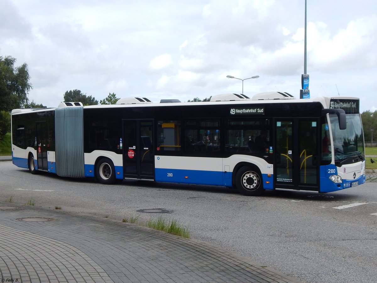 Mercedes Citaro III der Rostocker Straßenbahn AG in Rostock am 07.09.2017