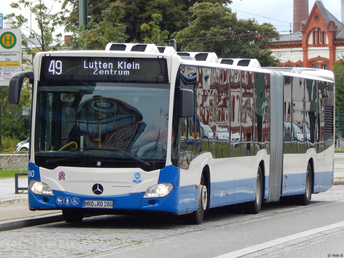Mercedes Citaro III der Rostocker Straßenbahn AG in Rostock am 07.09.2017